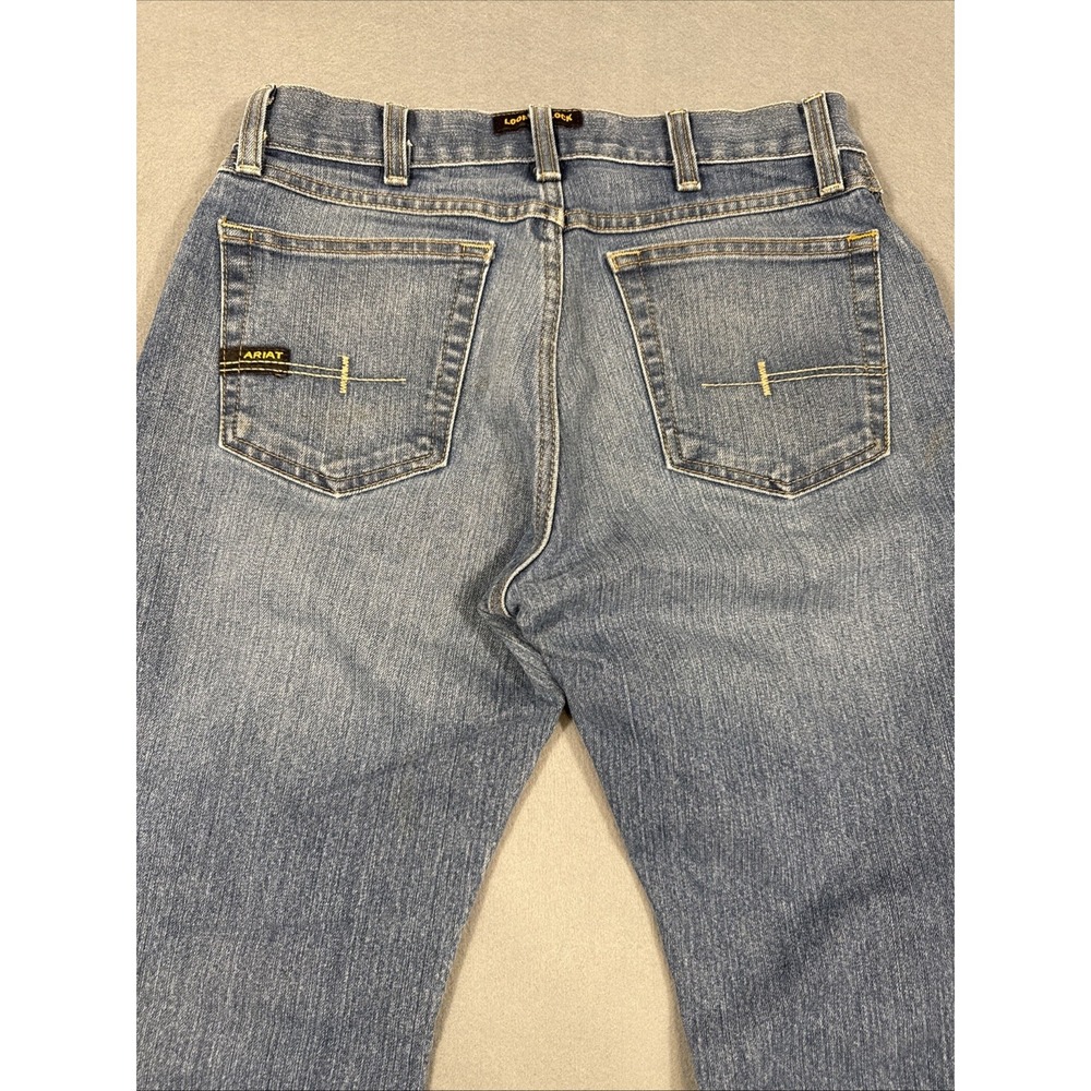 Ariat REBAR M4 BOOT  Mens  29/30 Jeans  Western Med  Wash WHISKERING